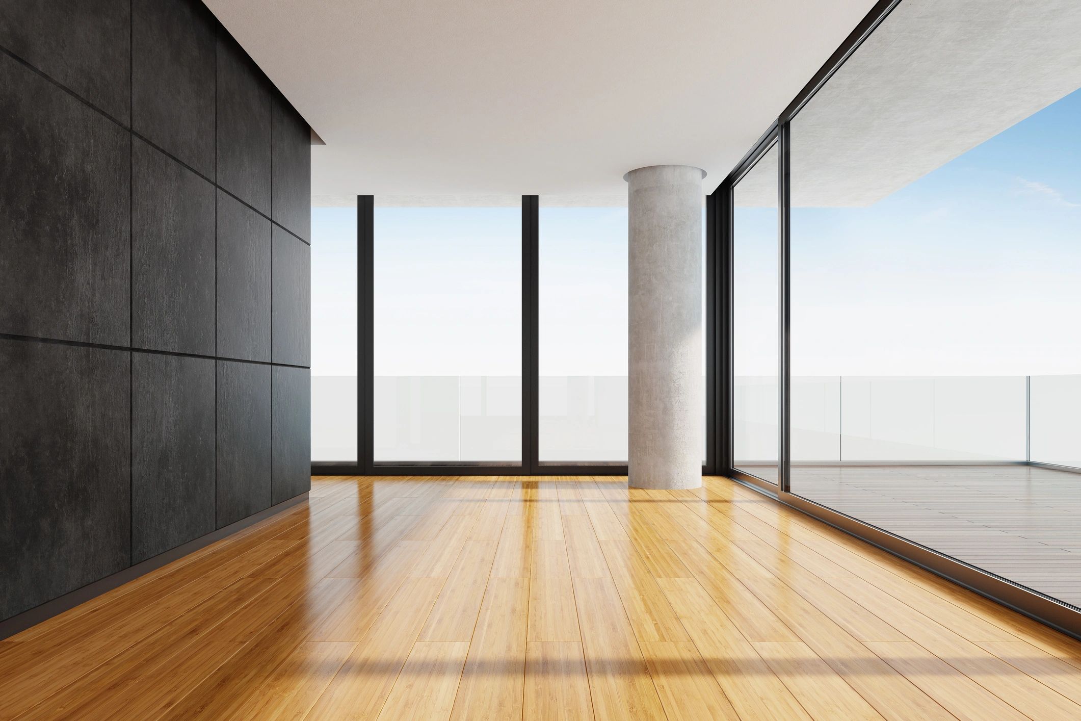 Patio door and large glass opening in a residential setting